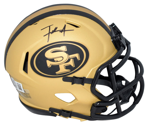 FRANK GORE AUTOGRAPHED SAN FRANCISCO 49ERS RAVE SPEED MINI HELMET BECKETT