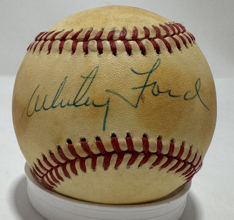 WHITEY FORD Signed Official AL Baseball AUTO - New York Yankees MLB - JSA