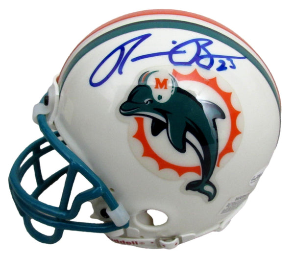 Ronnie Brown Signed/Autographed Dolphins Mini Football Helmet JSA 213133