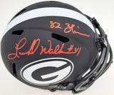 Herschel Walker Auto Georgia Bulldogs Eclipse Black Mini Helmet Heisman 82 BAS