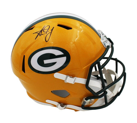 Aaron Jones Signed Green Bay Packers Speed Full Size NFL Helmet