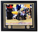 Troy Polamalu Signed Framed 16x20 Pittsburgh Steelers Sack vs Ravens Photo BAS