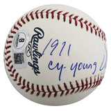 Athletics Vida Blue "71 Cy Young, 71 MVP" Signed OAL Baseball BAS #BU43407