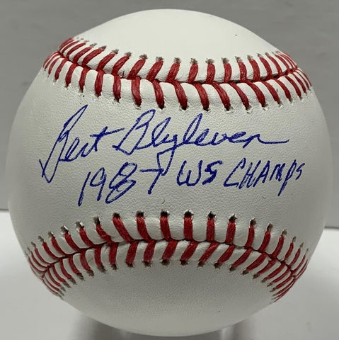 Twins BERT BLYLEVEN Signed Official MLB Baseball AUTO w/ "1987 WS Champs" - JSA