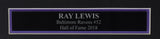Ray Lewis HOF Baltimore Ravens Autographed 8X10 Photo Framed Beckett/BAS 211414