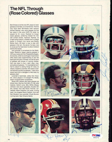 Billy Johnson & Others Authentic Autographed Magazine Page Photo PSA S43172