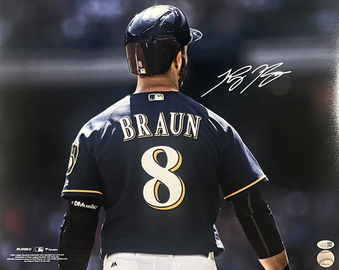 Milw Brewers All Star Outfielder RYAN BRAUN Signed 16x20 Photo #7 AUTO - JSA