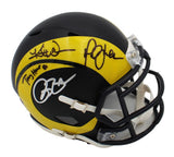 K Warner, T Holt, M Faulk & B Smith Signed Los Angeles Rams Rivalry Mini Helmet