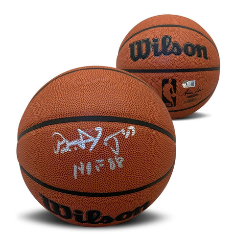 Patrick Ewing Autographed NBA Full Size Replica Basketball HOF 08 Beckett COA