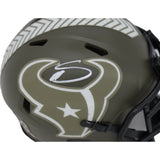 Stefon Diggs Signed Houston Texans 22 Salute Mini Helmet BAS 46342