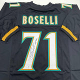 Autographed/Signed Tony Boselli HOF 22 Jacksonville Black Jersey Beckett BAS COA