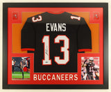 Mike Evans Signed Tampa Bay Buccaneers 35 x 43 Framed Throwback Jersey (Beckett)