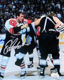 Eric Lindros Signed Philadelphia Flyers 8x10 Fight Photo JSA ITP