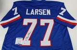 Gary Larsen Signed Minnesota Vikings NFC Pro Bowl Jersey (Beckett COA)All Pro DT