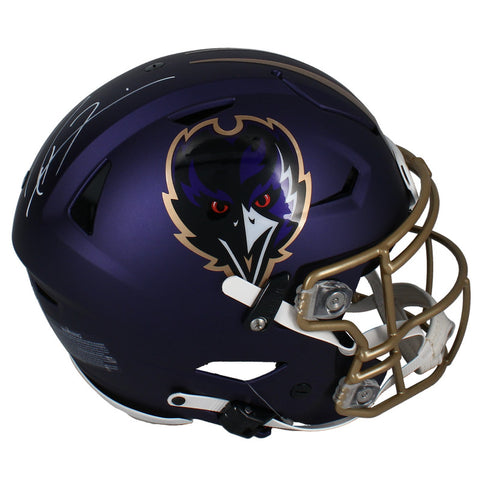 Ray Lewis Autographed Ravens Alternate Authentic Speedflex Helmet Beckett