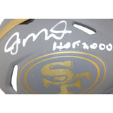Joe Montana Autographed San Francisco 49ers Slate Mini Helmet HOF Fanatics 53646