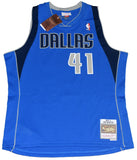DIRK NOWITZKI SIGNED DALLAS MAVERICKS #41 MITCHELL & NESS JERSEY FANATICS