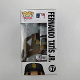 Autographed/Signed Fernando Tatis Jr. Padres #67 Funko Pop MLB Figurine BAS COA