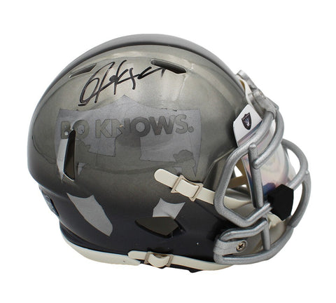 Bo Jackson Signed Los Angeles Raiders Speed Flash Custom NFL Mini Helmet
