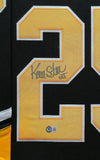 FRAMED PITTSBURGH PENGUINS KEVIN STEVENS AUTOGRAPHED SIGNED JERSEY BECKETT HOLO