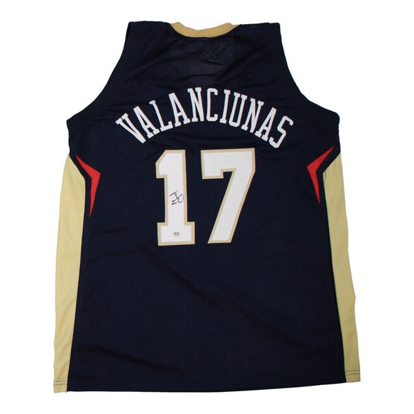 Jonas Valanciunas Signed New Orleans Pelican Jersey (PSA COA) 2011 #5 Draft Pick