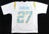 J. K. Dobbins Signed Los Angeles Chargers Jersey (Beckett) 2020 Pick OSU / R.B.