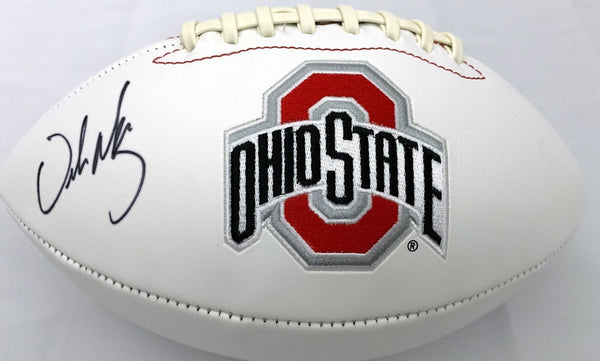 Urban Meyer Autographed Ohio State Buckeyes Logo Football Beckett Authenticated