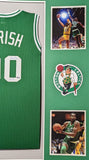 FRAMED BOSTON CELTICS ROBERT PARISH AUTOGRAPHED JERSEY MOUNTED MEMORIES HOLO