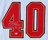 Mike Alstott Signed Tampa Bay Buccaneers Jersey (Beckett) 6xPro Bowl Full Back