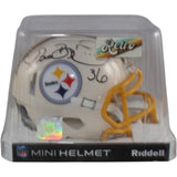 Jerome Bettis Signed Pittsburgh Steelers Retro Mini Helmet Beckett WIT 57539