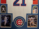 FRAMED CHICAGO SAMMY SOSA AUTOGRAPHED SIGNED JERSEY BECKETT COA