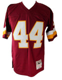 John Riggins HOF Signed/Insc Maroon Mitchell & Ness Football Jersey Redskins JSA