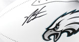 Jalen Carter Autographed Philadelphia Eagles Logo Football - Beckett W Hologram