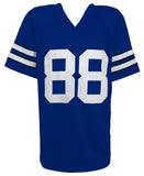 Drew Pearson (COWBOYS) Signed Navy Custom Football Jersey -(SCHWARTZ SPORTS COA)