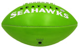 STEVE LARGENT & JIM ZORN AUTOGRAPHED SEAHAWKS GREEN LOGO FOOTBALL MCS 210467