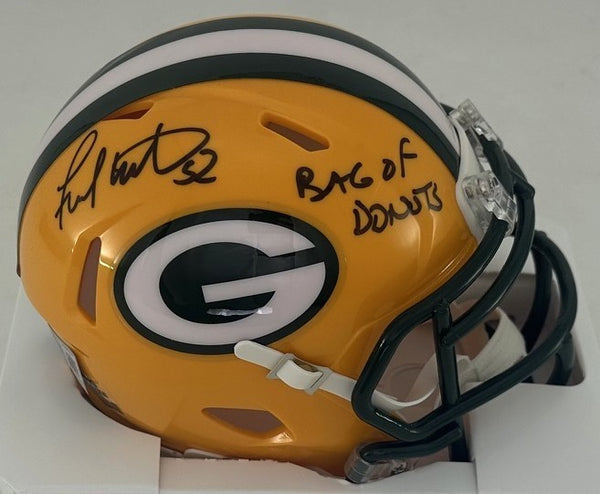 Packers FRANK WINTERS Signed Riddell Speed Mini Helmet AUTO w/ BAG DONUTS - BAS