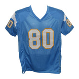 Kellen Winslow Autographed/Signed Pro Style Blue XL Jersey HOF BAS 31173