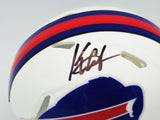 KEON COLEMAN AUTOGRAPHED BILLS WHITE SPEED MINI HELMET BECKETT WITNESS 236174