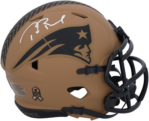 Signed Tom Brady Patriots Mini Helmet