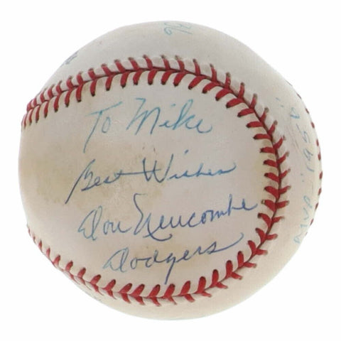 Don Newcombe Signed Baseball (JSA COA) 1955 Brooklyn Dodgers World Series Champ