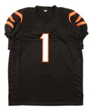 Ja'Marr Chase Cincinnati Signed Black Pro-Cut Football Jersey BAS