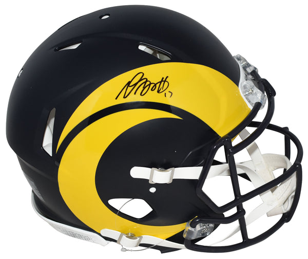 DAVANTE ADAMS SIGNED LOS ANGELES RAMS 2025 RIVALRIES AUTHENTIC HELMET BECKETT