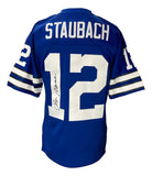 Roger Staubach Signed Dallas Cowboys Mitchell & Ness NFL Legacy M Jersey BAS ITP