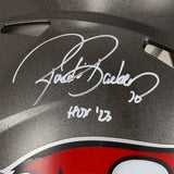 Autographed Ronde Barber Buccaneers Helmet