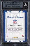 Chris Berman Authentic Signed 2017 Donruss Fans Of The Game #3 Card BAS Slabbed