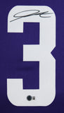 Vikings Jordan Addison Signed Purple Nike Limited Framed Jersey BAS Witnessed