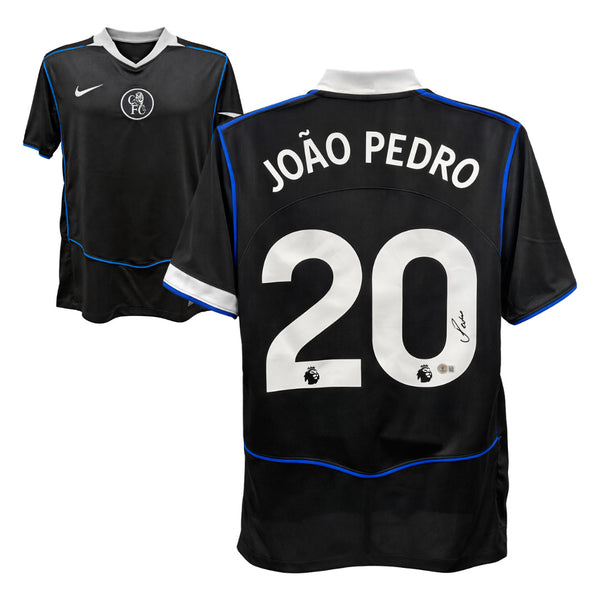 Joao Pedro Signed Chelsea Away Soccer Jersey #20 with Beckett COA