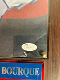 Ray Bourque & Patrick Roy Avalanche Autographed 8x10 Photo w/ Plaque JSA COA