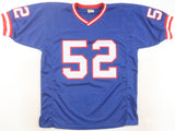Pepper Johnson Signed New York Giants Jersey (JSA) 2xSuper Bowl Champion LB