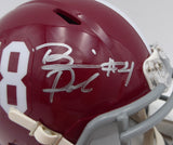 Brian Robinson Autographed Signed Alabama Mini Helmet Fanatics Holo #DQ16443614